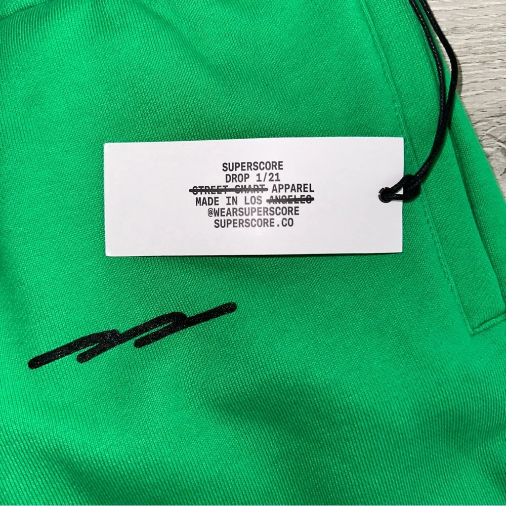 NWT SUPERSCORE Super Green Sweatpants Unisex Medium M